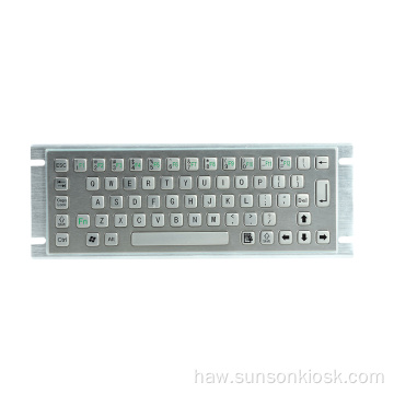 ʻO Waterproof IP65 ʻIkepili Kiosk Metal Keyboard